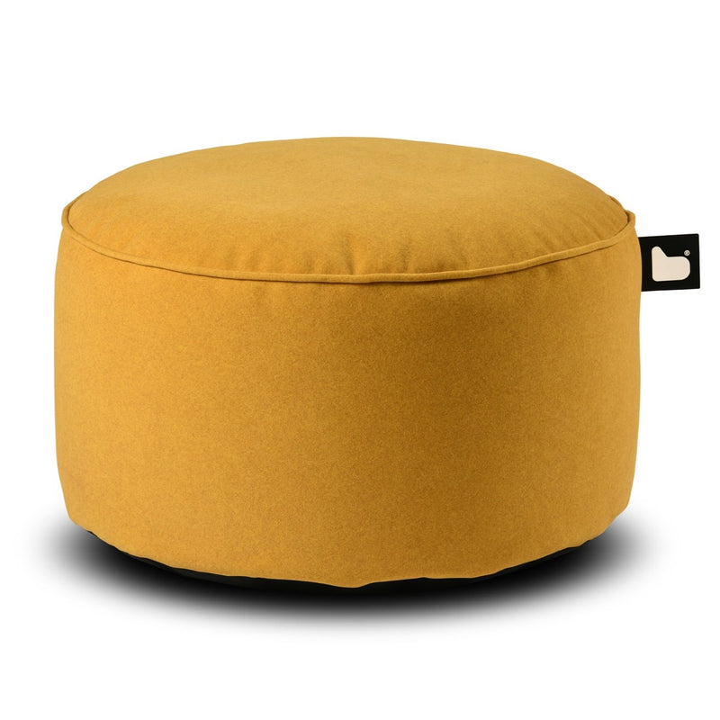 poufe mustard yellow extreme lounging brushed suede