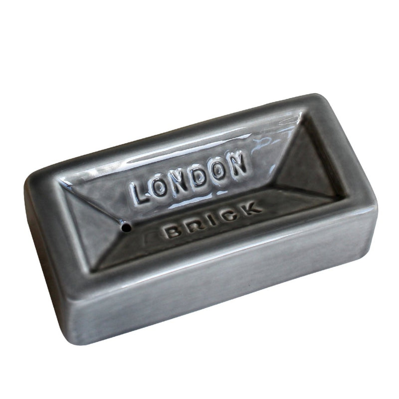 london brick soap dish grey