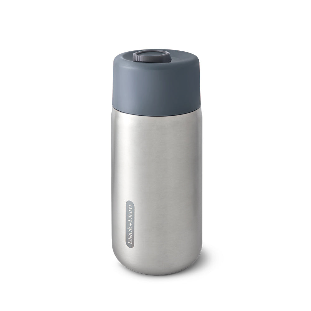 Slate Insulated Stainless Steel Travel Cup with leak proof lid