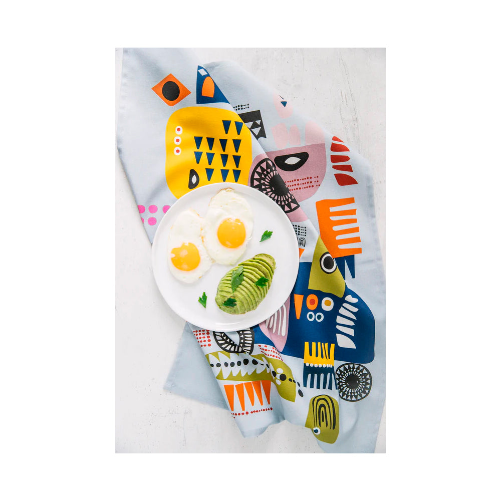 kitchen tea towel shapes softer and wild