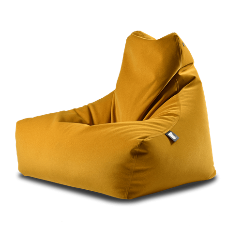 Extreme Lounging Mighty-b Bean bag Chair Suede Mustard
