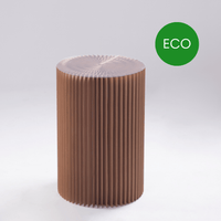 Foldable Circular Paper Table - Recycled - Paper Lounge