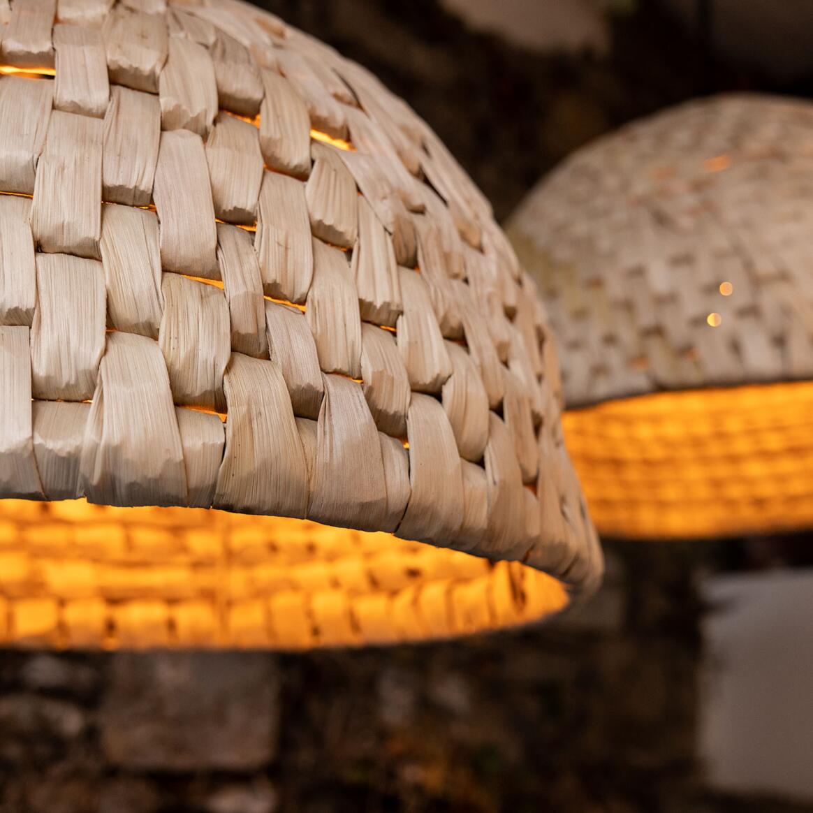 Betty Abaca Rattan Pendants - 58cm & 67cm Diam by Mullan Lighting
