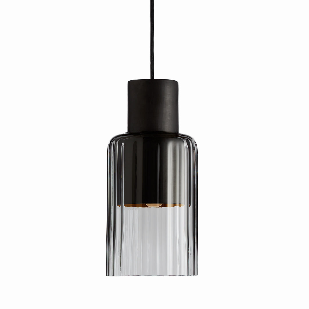 Barro Pendant Light Clay Smoked Glass