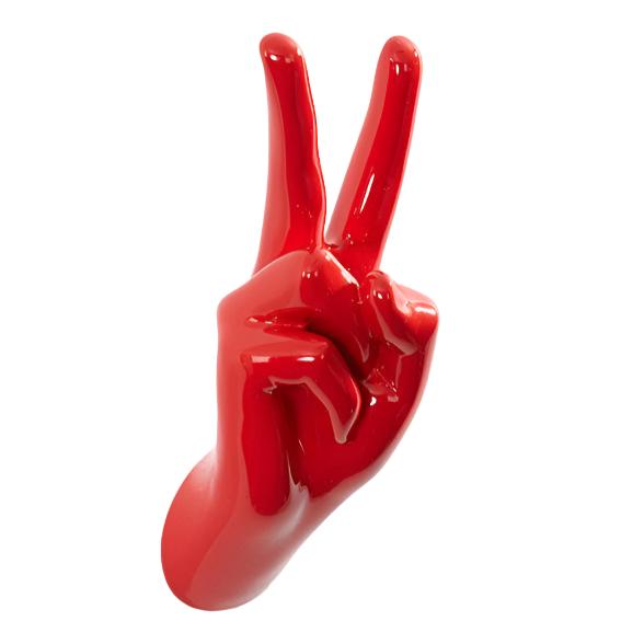 Hand coat hook in shape of Peace sign – Design My World