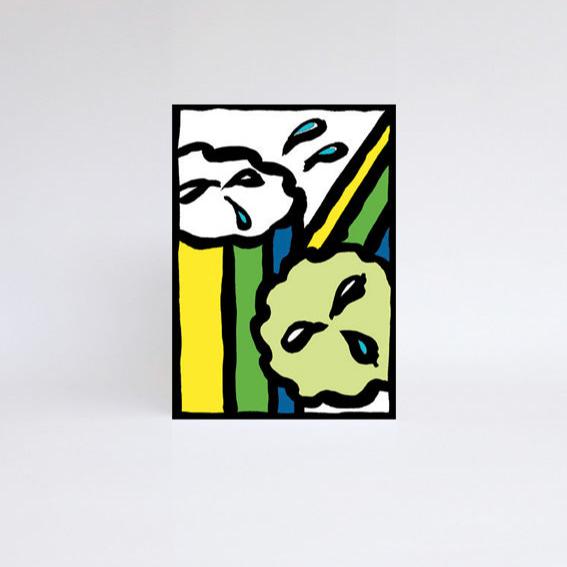 Juicy Cucumber Greeting Card