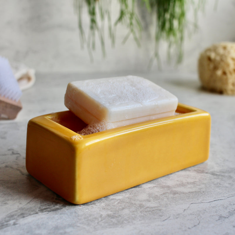 london brick soap dish yellow