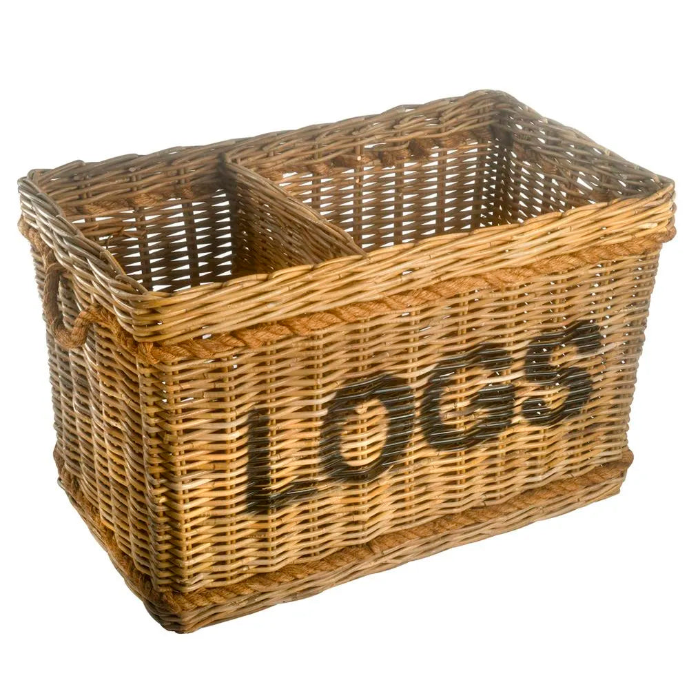 Log Basket Rattan Grand