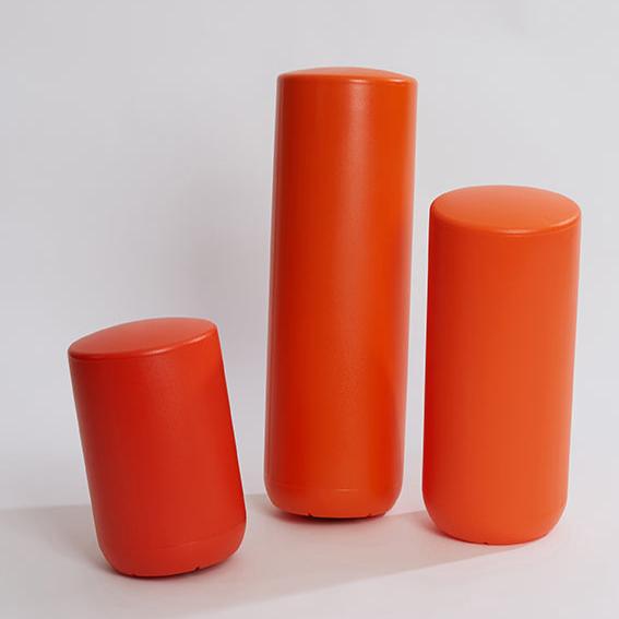 Sway Stool Plastic stool, perch stool, tubular stool orange