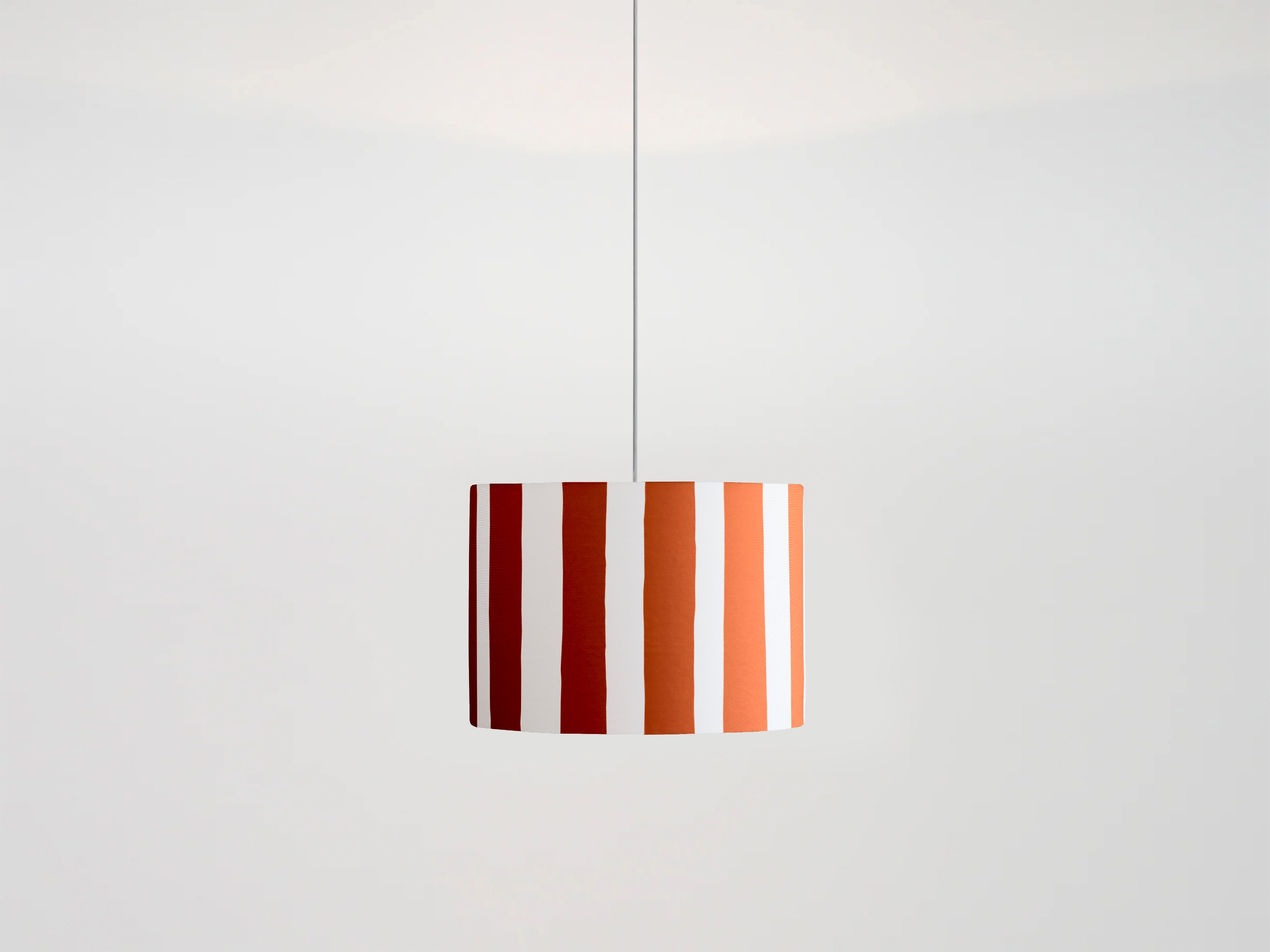 Peel orange &amp stripe printed shade