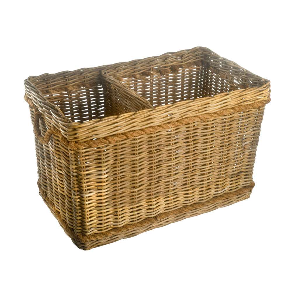 Log Basket Rattan Grand Plain