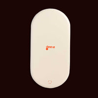 Zephyr capsule enamel tray with a split design in brown and blue by Geese