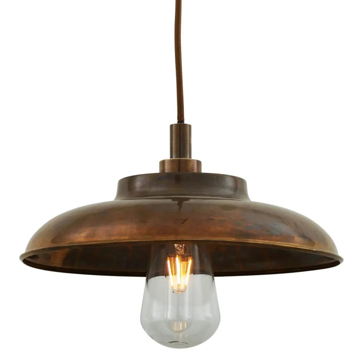 Darya Brass Pendant Light 12.5" IP65 | Mullan Lighting