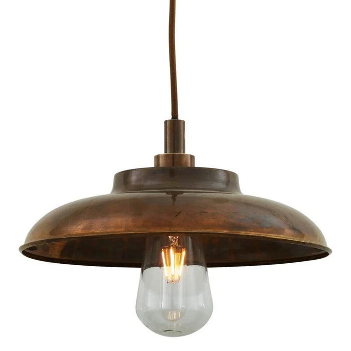 Darya Brass Pendant Light 12.5" IP65 | Mullan Lighting