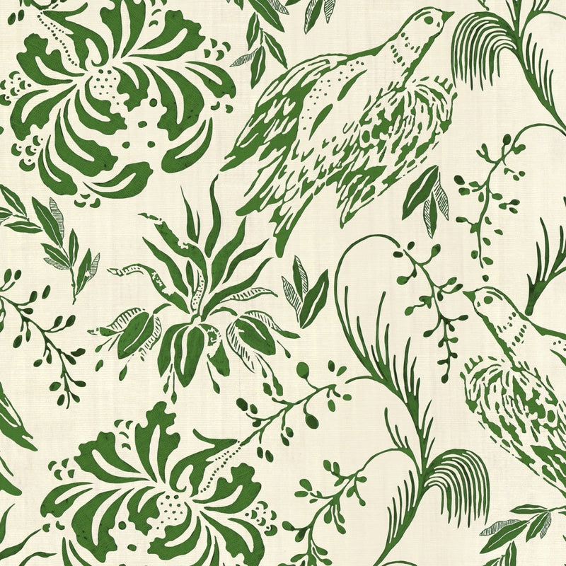 folk embroidery fern green wallpaper mind the gap