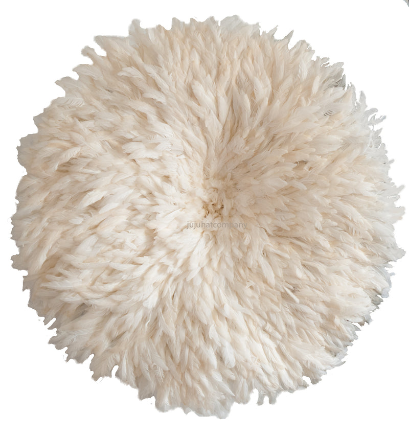 juju hat white /ivory feather wall hanging 80cm