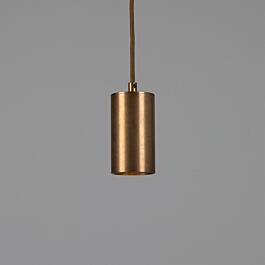 Evanston Brass Pendant Spotlight 7.25" IP20 by Mullan Lighting in Antique Brass