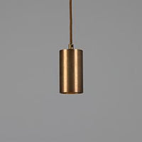 Evanston Brass Pendant Spotlight 7.25" IP20 by Mullan Lighting in Antique Brass