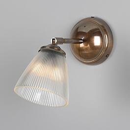Gadar Art Deco Prismatic Wall Sconce by Mullan Lighting in Antique Brass