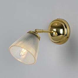 Gadar Art Deco Prismatic Wall Sconce by Mullan Lighting in Polished Brass