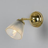 Gadar Art Deco Prismatic Wall Sconce by Mullan Lighting in Polished Brass