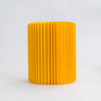 Concertina Paper Stool - Yellow