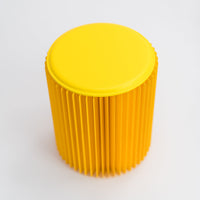 Concertina Paper Stool - Yellow