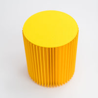 Concertina Paper Stool - Yellow