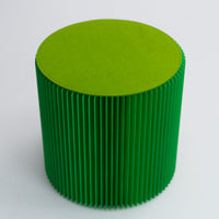 Foldable Circular Paper Table - Green