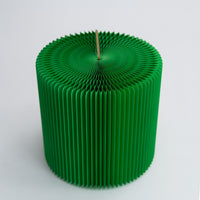 Foldable Circular Paper Table - Green