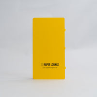 Foldable Circular Paper Table - Yellow