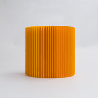 Foldable Circular Paper Table - Yellow