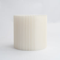Foldable Circular Paper Table - White
