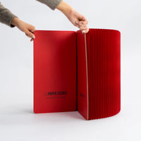 Foldable Circular Paper Table - Red