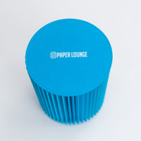 Concertina Paper Stool - Blue