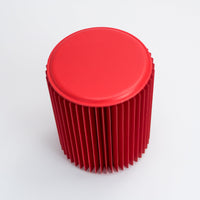 Concertina Paper Stool - Red