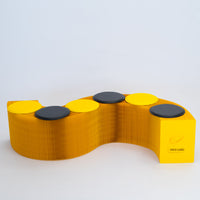 Foldable Paper Bench - Yellow
