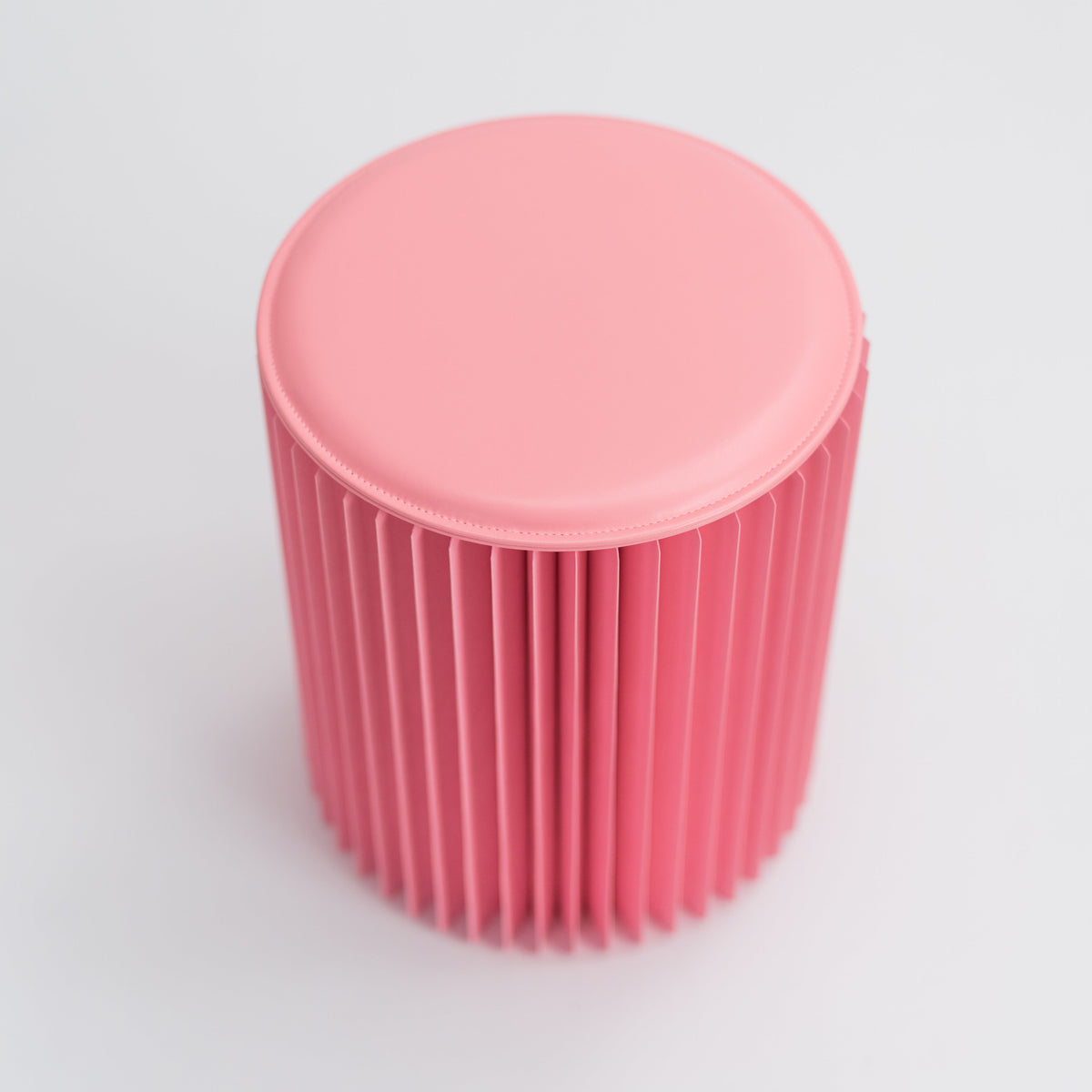 Concertina Paper Stool - Pink