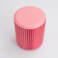 Concertina Paper Stool - Pink