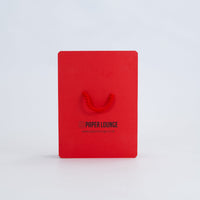 Foldable Paper Bench - Red