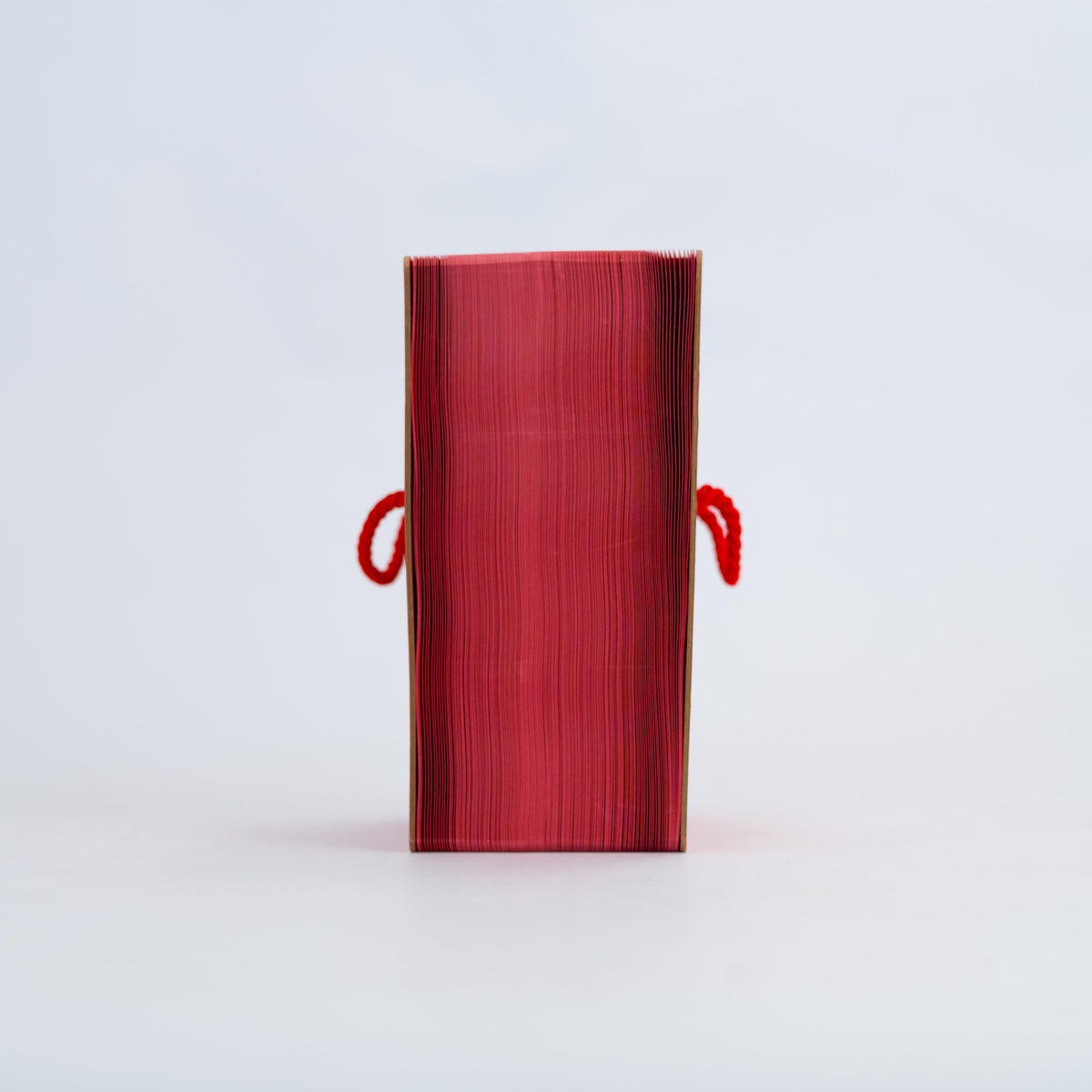 Foldable Paper Bench - Red