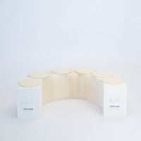 Foldable Paper Bench - White