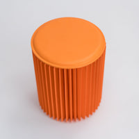 Concertina Paper Stool - Orange
