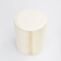 Concertina Paper Stool - White