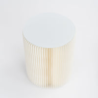 Concertina Paper Stool - White