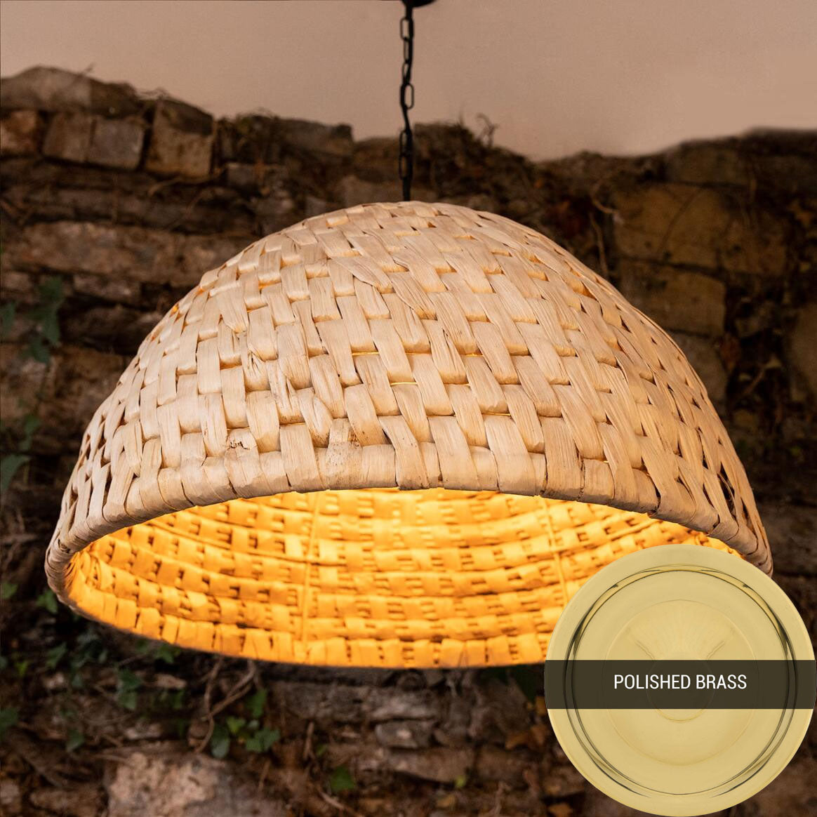 Betty Abaca Rattan Pendants - 58cm & 67cm Diam by Mullan Lighting