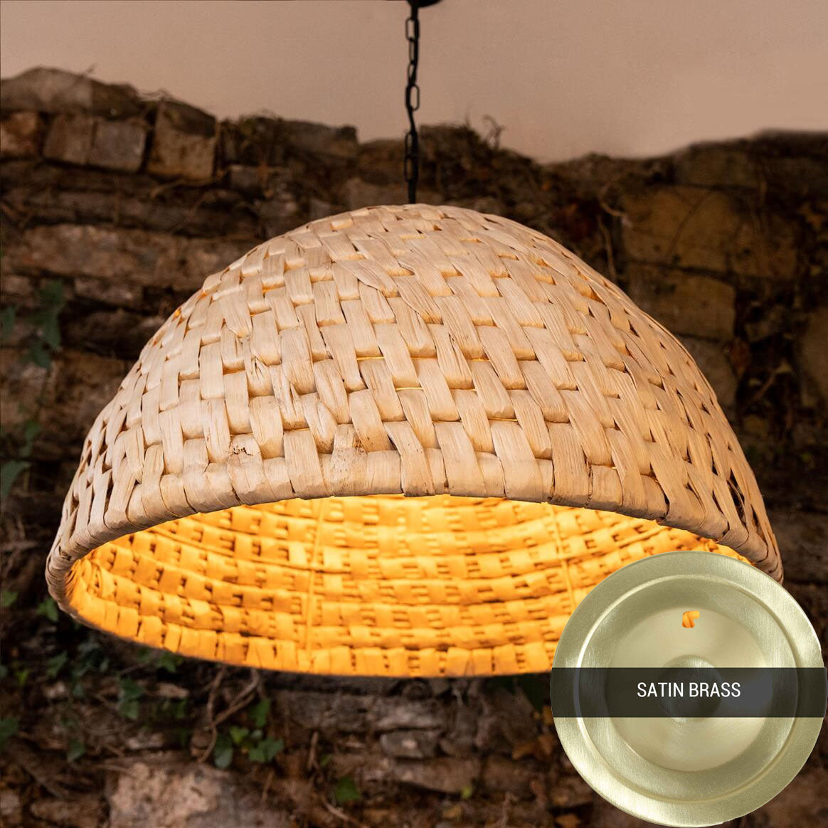 Betty Abaca Rattan Pendants - 58cm & 67cm Diam by Mullan Lighting