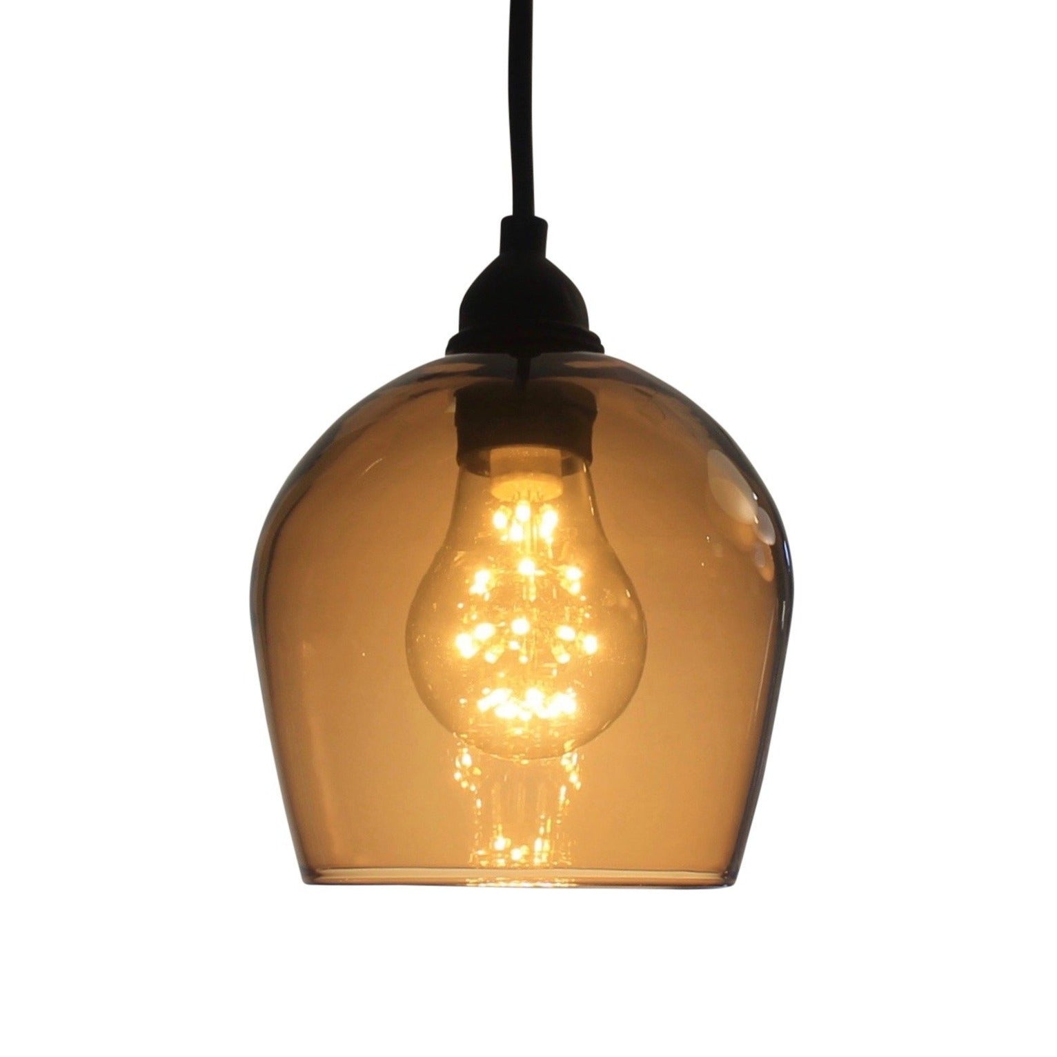OneFoot Taller Bell Bathroom IP44 Glass Pendant Light