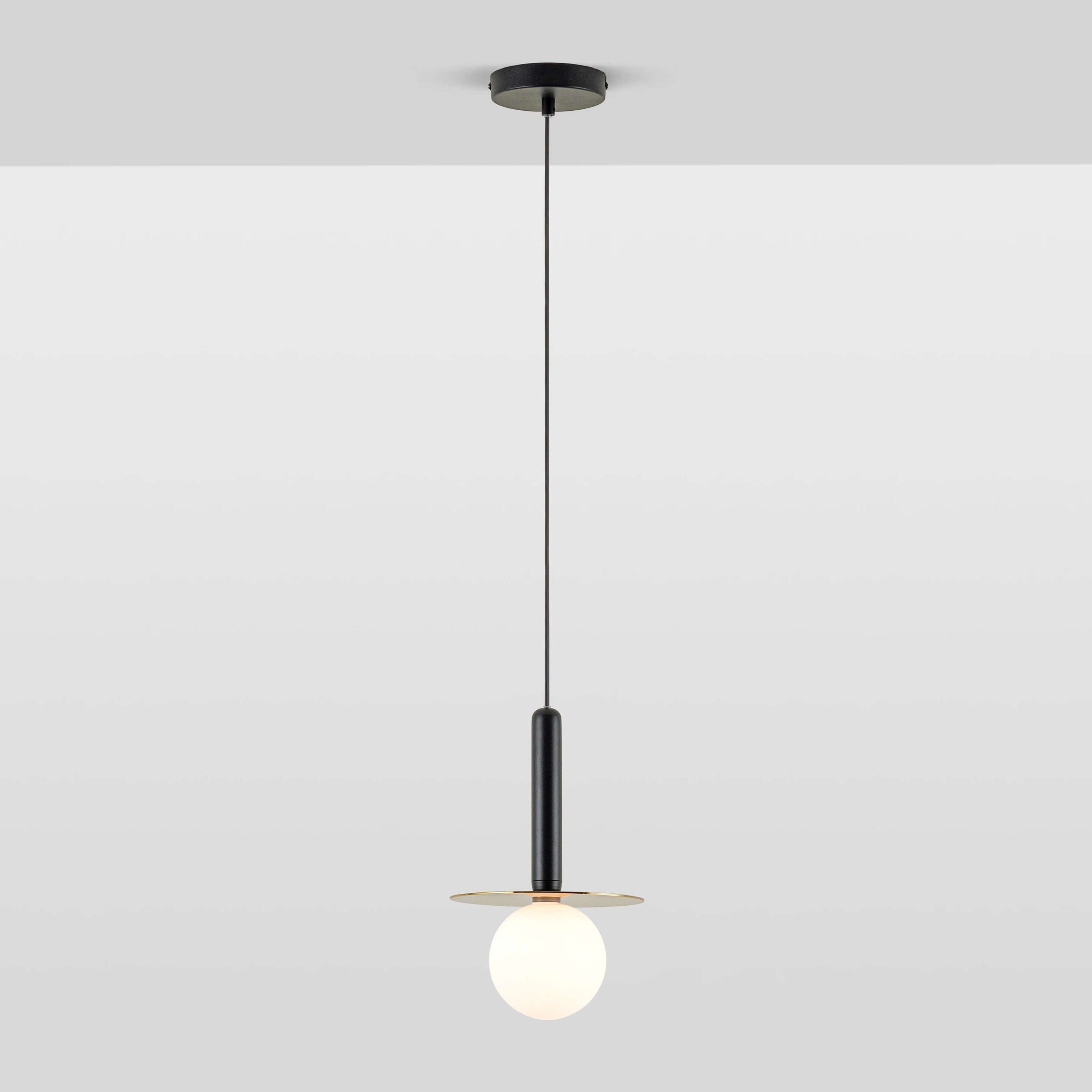 Brass Plate Pendant Ceiling Light .