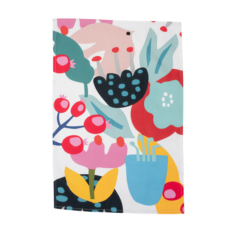 softer and wild dove pink tea towel 